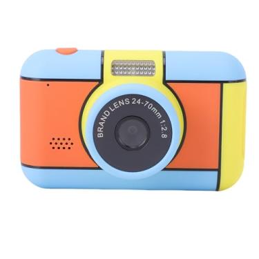 Imagem de VBESTLIFE Câmera Digital Infantil, Lente Dupla de 48 MP Com Tela de 2,4 Polegadas e Recursos Criativos de Flash, Câmeras de Viagem Portáteis para Brinquedos de 3 a 12 Anos (Azul)