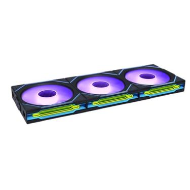 Imagem de Kit 3 Fans Lian Li Uni Fan SL infinity Wireless RGB Preto 120 mm 12SLIN1W3B