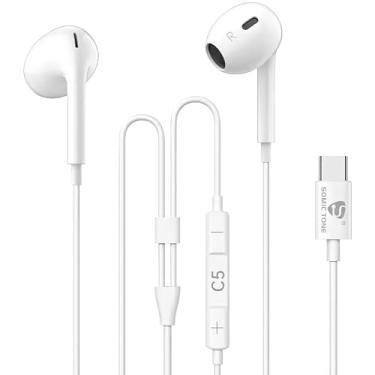 Imagem de Fone De Ouvido Usb C Com Microfone Graves Profundos Somic Tone
