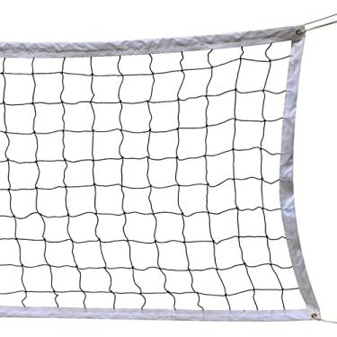 Imagem de Rede de voleibol NKTM esportivo ao ar livre clássica para jardim de jardim de quintal praia (81 m x 9 metros) mastros não incluídos