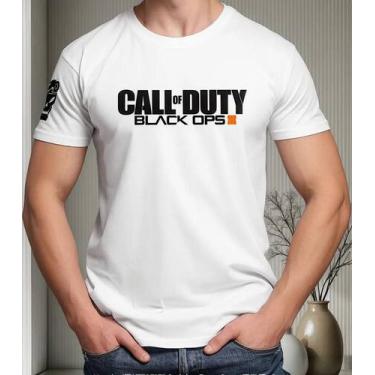 Imagem de Camiseta Camisa de Algodão Adulto Masculina Feminina  Gamer Jogo Call 