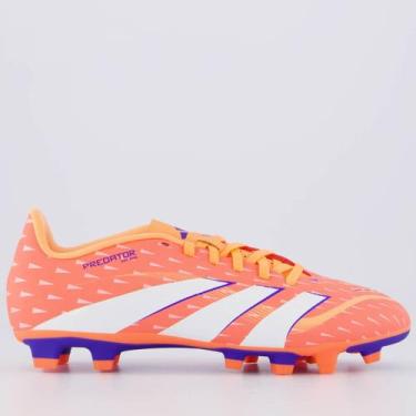Imagem de Chuteira Adidas Predator Club FG/MG Campo Laranja, 43