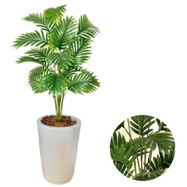 Imagem de Planta Artificial Palmeira Com Vaso Cone Polietileno Polido - PlantaIm