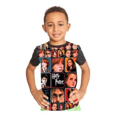 Imagem de Camiseta Infantil Harry Potter Personagem Full Print Ref:391 - smoke, 