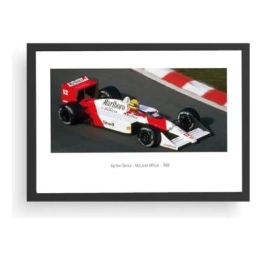 Imagem de Quadro Ayrton Senna Mclaren Grande A3 Carro Moldura F1