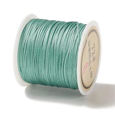Imagem de Cordão de nylon de 0,8 mm para pulseiras, fabricação de joias, nó chinês, fio de nylon, contas para pulseiras trançadas da amizade, colares de macramê, artesanato, água-marinha