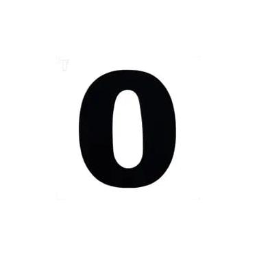 Imagem de Número Residencial em Alumínio Preto (0)