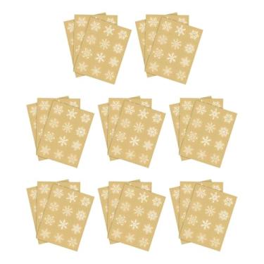 Imagem de MotiveTech Adesivos de Flocos de Neve, Decalques de Flocos de Neve, Artesanato DIY, Materiais Decorativos, Adesivos de Natal, Decoração para Envelopes, Sacolas