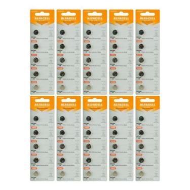Imagem de 50 Unidades De Bateria  Ag13 Lr44 Alfaccel - ALFACELL