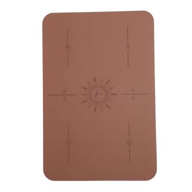 Imagem de SUNGOOYUE Tapete Silenciador de Máquina de Costura, Tapete Redutor de Ruído para Experiência de Costura Estável, 1 Peça para Amantes de Borracha Pu (Castanho Dourado)