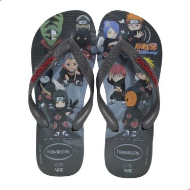Imagem de Chinelo Havaianas Top Naruto Fc Cinza