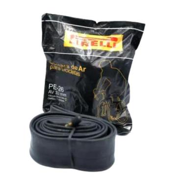 Imagem de Câmara De Ar Pirelli Para Bicicleta Aro 26 Válvula Americana Bico 33mm