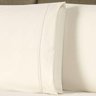 Imagem de Jogo De Cama Lençol Queen Conforto Percal 300 Fios 3 Peças - Palha