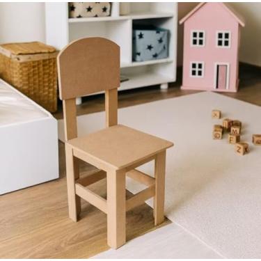 Imagem de Cadeira Infantil Reforçada Em Mdf Cadeirinha Para Criança
