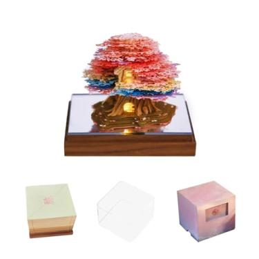 Imagem de Calendário 3D 2026, calendário 3D de arte faça você mesmo, combinação perfeita de design artístico e prático com luzes, adequado para anotações, ornamentos decorativos, presentes de férias (casa de