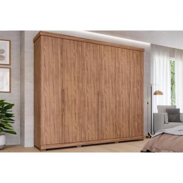 Imagem de Guarda Roupa 6 Portas E 6 Gavetas C- Pés Guarapari Cinamomo - Panan