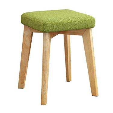 Imagem de Cadeira de jantar para uso doméstico, banco acolchoado de maquiagem para vestir, banco de jantar econômico, 32 x 32 x 45 cm