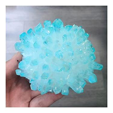 Imagem de Cheio de Textura Aura Cristais Naturais Quartzo Aglomerado de Pedras Reiki Forma Livre Sala Escritório Casa Acessórios de Decoração de Aquário Pedra Preciosa (Tamanho : 300-350g)