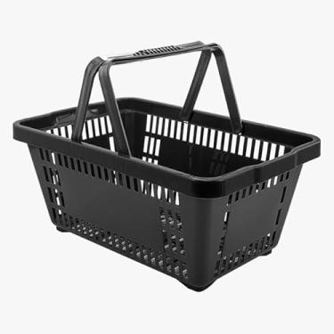 Imagem de Cesta P/Supermercado Mercado Compras Feira Armazem Fruteira (Preto)