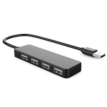 Imagem de Divisor de hub USB, adaptador USB de 4 portas, extensor para laptop, PC, Surface Pro e mais