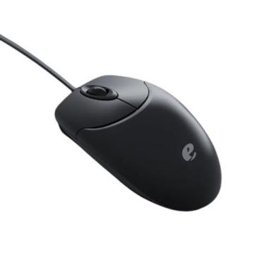 Imagem de Mouse Óptico USB com Fio M117, Design Ergonômico, 3 Botões, Sensor Óptico de Alta Precisão, Preto, 11,5x5,5x3cm, para Computador e Notebook