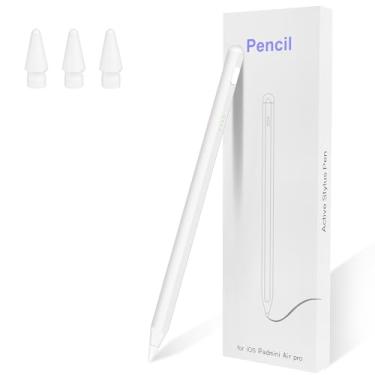 Imagem de Caneta Stylus para iPad Pencil de 6 a 11ª geração (2018-2025) - 2 lápis ativo de carga rápida compatível com Apple Pencil Pro de 27.9 cm/32.8 cm/M4, Air 3/4/5/M2/M3, mini 5/6