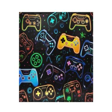 Imagem de Blueangle Manta colorida supermacia e quente, 127 x 152 cm, leve para todas as estações, aconchegante e aconchegante para cama, sofá, sofá, fácil de cuidar (113)