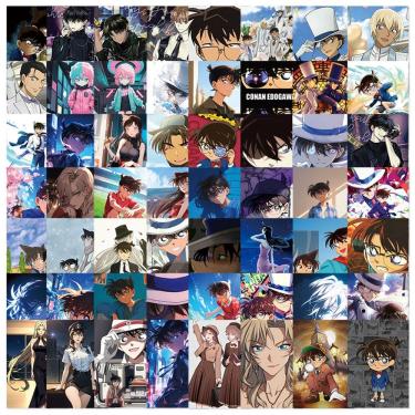 Imagem de Adesivos de vinil impermeável Detectives Conans, anime, 64 unidades