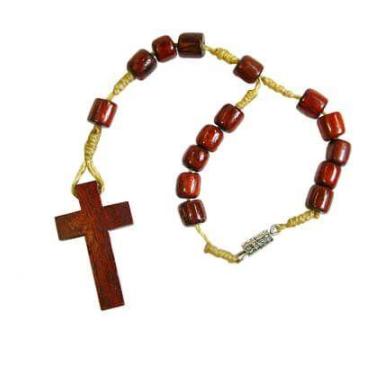 Imagem de Mini Terço de Madeira para Carro - SJO Artigos Religiosos