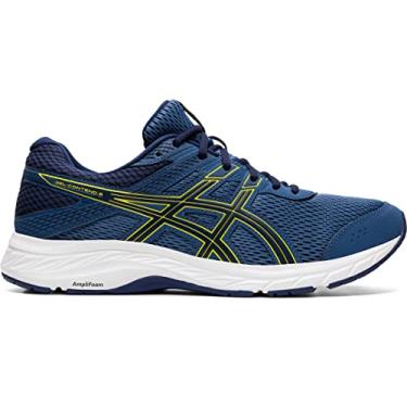 Imagem de T nis de corrida masculino Asics Gel-Contend 6 (4E), Grand Shark/Vibrant Yellow, 15