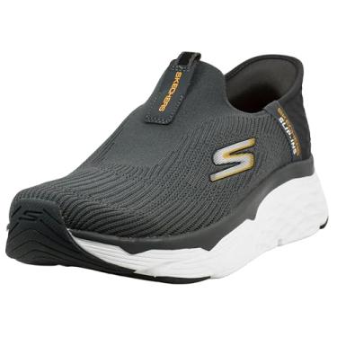 Imagem de Skechers Performance SlipIns Max Cushion Advantageous Men's Slip On, Carvão/Laranja, 46