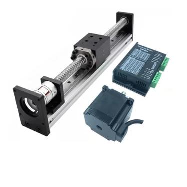 Imagem de S25HH0 XYZ Eixo Slide Stage Linear Trilho Guia Linear Fase 40 mm Largura Parafuso Esférico SFU1605 1610 para Motor de Passo Nema 23 Carga Máxima 50 kg (57 mm Aberto 1,2 Nm, 1000 mm Curso SFU1610)