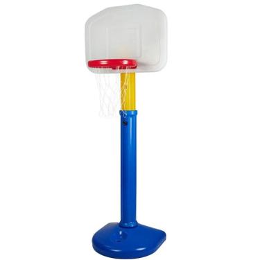 Imagem de Tabela de Basquete Infantil c/ Suporte, Cesta e Bola - Freso