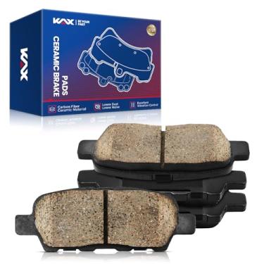 Imagem de KAX D905 Pastilhas de freio traseiras de cerâmica para Altima 2002-2006 2009-2023, Rogue 2014-2020, Sentra 2013-2019, Murano 2003-2007 2009-2022, Maxima 2004-2014 2014 016-2 020, Pathfinder 2013-2020,