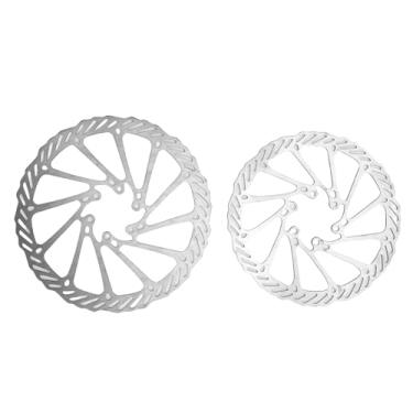 Imagem de RiToEasysports 2 Rotores de Freio Dos Pces, Rotores de Disco de Freio da Roda do Trotinette de Aço Inoxidável 160mm 180mm 6 Furos para a Substituição