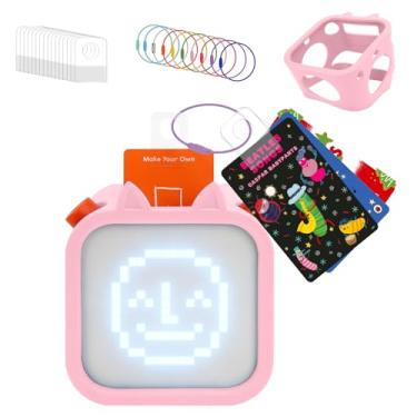 Imagem de MGZNMTY Capa de silicone compatível com Yoto Player (3ª geração) - Alto-falante de áudio Bluetooth infantil, estilo lúdico e colorido, rosa brilhante