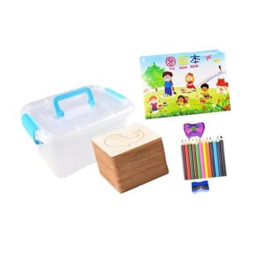 Imagem de Esquirla Estênceis de desenho infantil, lápis de cor educativos para crianças, modelos de pintura, estênceis de giz para artes e artesanato pré-escolar.