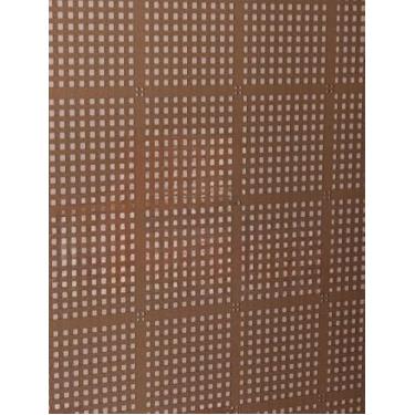 Imagem de Placas Vazadas Decorativas Cobogó Painel Cama Cabeceira MDF -Ambiente Único Elegante QUADRADINHO placas decorativas para divisória para Quarto e Sala(Kit 18 pçs-29cm x 29cm)