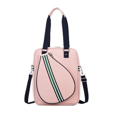 Imagem de Pegciuho Bolsa para Tênis, Mochila para Tênis, Mochila Esportiva, Raquetes, Profissional, à água, para Jogadores Ao Ar Livre E Iniciantes, Bolsa Transversal Rosa