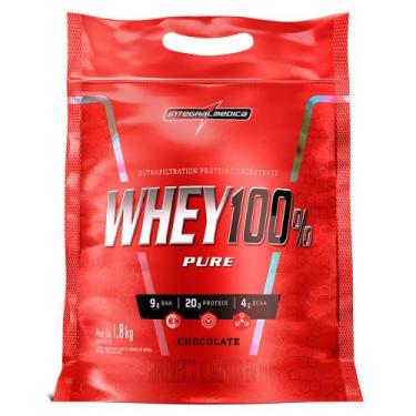 Imagem de Whey 100% Pure 1,8kg Pouch Integralmedica, Chocolate