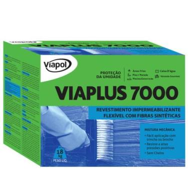 Imagem de Viaplus 7000 com Fibras 18kg Viapol  Impermeabilizante Flexível para L