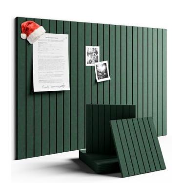 Imagem de Fluxynara Quadro de avisos grande de feltro 122 cm x 91 cm Alternativo para quadro de cortiça - pacote com 6 com 40 abas adesivas removíveis seguras, quadros de cortiça para paredes, quadro de cortiça