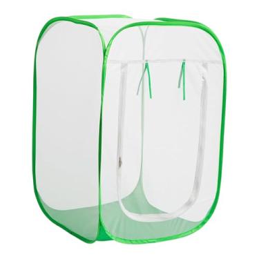 Imagem de Fenteer Cobertura de malha para plantas de jardim, cercado para plantas, gaiola de rede para canteiro, protetor de plantas para mudas e flores de, 60cmx60cmx90cm