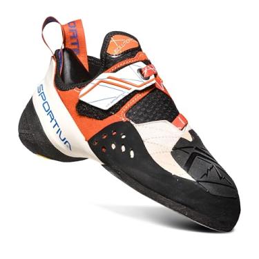 Imagem de La Sportiva Tênis feminino Solution para escalada, Branco/laranja lírio 2, 37