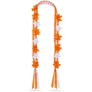 Imagem de TFTANFAN Colar floral havaiano Lei para cerimônia de graduação dinheiro lei presente para mulheres e homens, standard, Nylon, Sem Pedra Preciosa