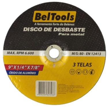 Imagem de Disco Desbaste 9x7/8 Corte Metal Beltools