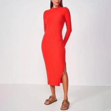 Imagem de Vestido Super Mid Colcci Canelada Cut Feminino-Feminino