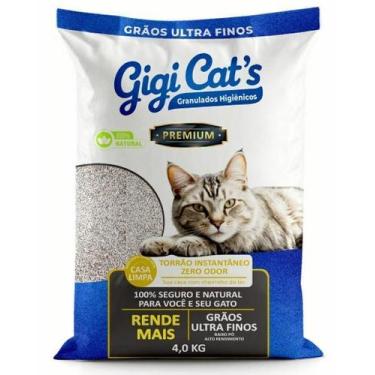 Imagem de 2 Sacos De Areia Para Gato Gigi Cat Extra Fina 8L - ALL papers pet