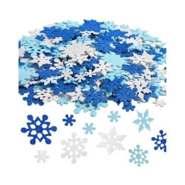Imagem de Adesivos De Floco De Neve De Espuma Autoadesivos De Natal Para Inverno