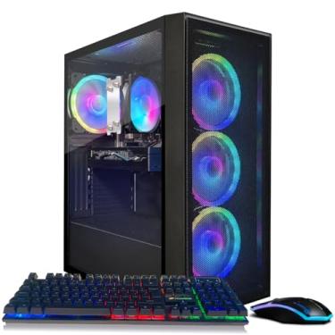 Imagem de STGAubron Computador desktop para jogos, AMD Ryzen 7 5700G até 4,6G, GeForce RTX 2060 6G, 16G DDR4, 1T SSD, WiFi 6, BT 5.2, RGB Fan x4, Windows 11 Home